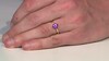 Anillo en plata con Amatista de Marruecos