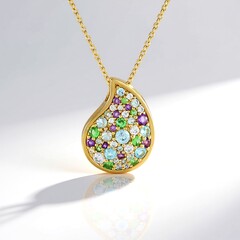 Collana in argento con Zircone Ratanakiri (KM by Juwelo)