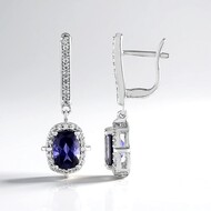 Orecchini in argento con Iolite
