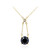 Schwarzer Diamant-Goldcollier (de Melo)