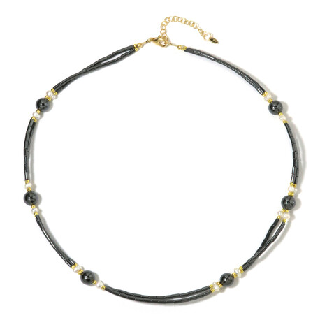 Collana in argento con Ematite Nera