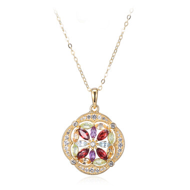 Collier en argent et Grenat