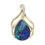 Edelstein-Silberanhänger