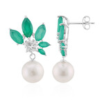 Orecchini in argento con Perla d'Acqua Dolce Bianca