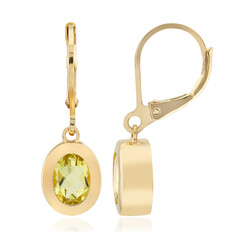 Lemon Citrine Silver Earrings