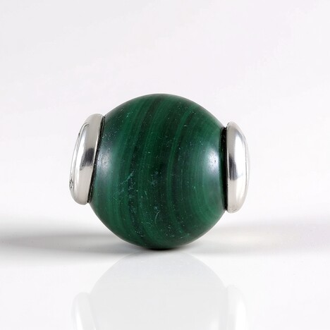 Ciondolo in argento con Malachite (MONOSONO COLLECTION)