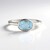 Anello in argento con Topazio Blu Cielo