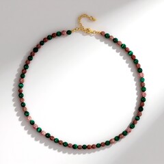 Collana in argento con Malachite