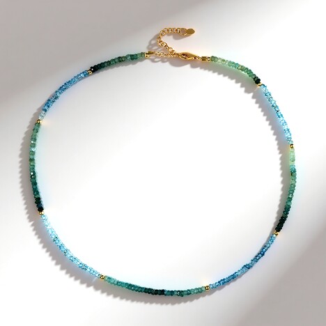Collana in argento con Grandidierite