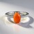 Anello in argento con Onice Rossa