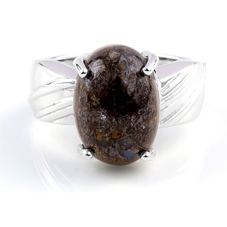 Anello in argento con Quarzo Dinosauro