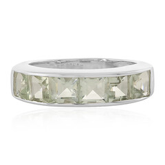 Anello in argento con Ametista Verde