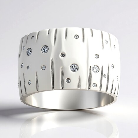Anello in argento con Diamante I1 (G) (Annette)
