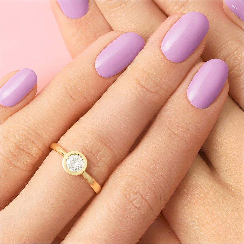 Bague en or et Diamant champagne I2 (de Melo)