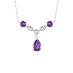 Collana Con Ciondolo In Argento 925 E Pietra Naturale (occhio Di Tigre) | Mantraroma | Cordino In Cotone Nero Regolabile
