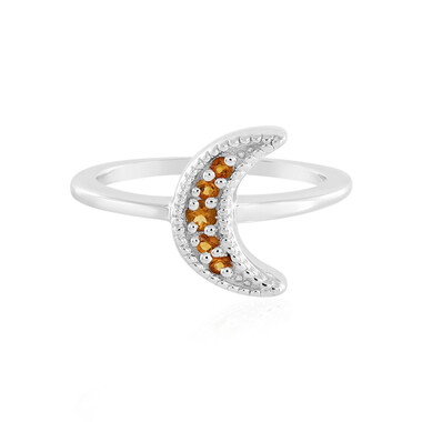 Anello in argento con Citrino