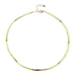 Collana in argento con Grossularia