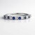 Anello in argento con Zaffiro Ceylon Blu