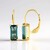 Orecchini in argento con Fluorite Blu Caraibico