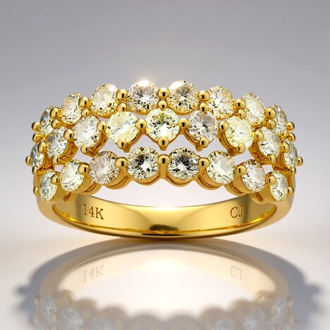 Bague en or et Diamant fancy SI2 (CIRARI)