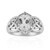 Zilveren ring met een witte topaas
