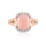 Pinkfarbener Opal-Silberring (Adela Silber)