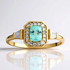 Brasilianischer Paraiba-Turmalin-Goldring