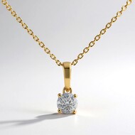 Collana in oro con Diamante SI1 (H) (CIRARI)