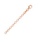 Estensore per collane in Argento 925 placcato Oro rosa - 6 cm - 0,95 g