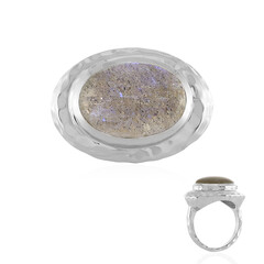 Anello in argento con Labradorite