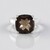 Anello in argento con Quarzo Fumè