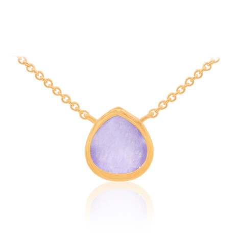 Collar en plata con Jade lavanda