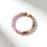 Armband met kunzietstenen