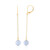 Aquamarine Silver Earrings