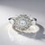Anello in argento con Zaffiro Bianco