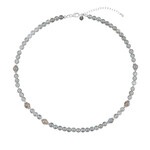 Labradorit-Silberhalskette