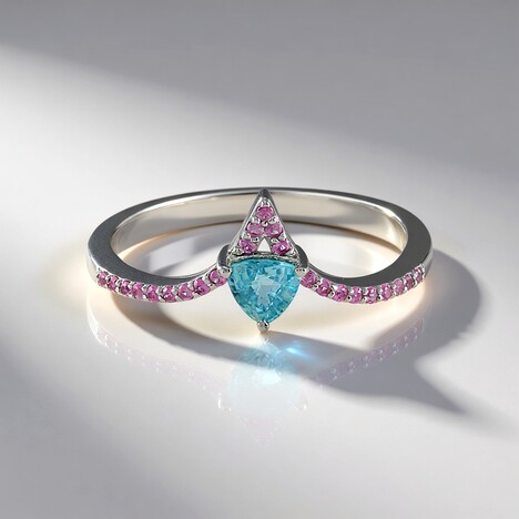 Anello in argento con Zircone Ratanakiri (Adela Silber)