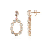 Grüner Mondstein-Silberohrringe (KM by Juwelo)