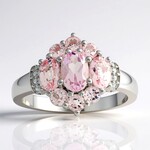 Anello in argento con MORGANITE MARROPINO