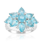 Anillo en plata con Apatita azul (de Melo Essence)