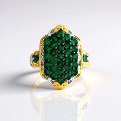 Anello in argento con Smeraldo Zambia