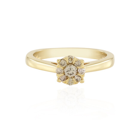 I2 Brown Diamond Silver Ring