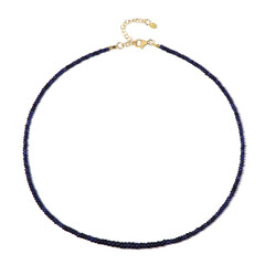 Collier en argent et Saphir bleu de Madagascar