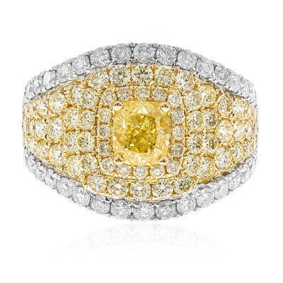 Anello in oro con Diamante Giallo SI2 (CIRARI)