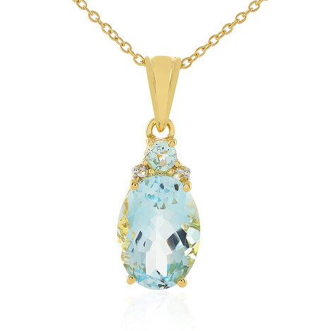 Sky Blue Topaz Silver Necklace