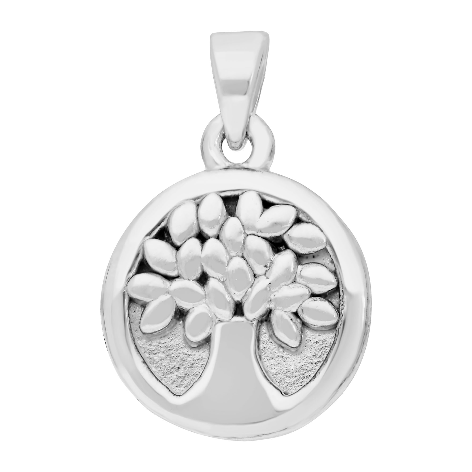 Pendentif Arbre De Vie En Argent 925 Rhodié - Petit Modèle - Dolly-Bijoux - Unisexe