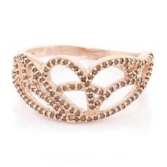 Bague en argent et Diamant fantaisie
