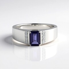 Anello in argento con Iolite