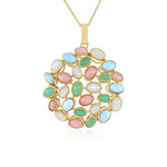 Collana in argento con Crisoprasio (KM by Juwelo)