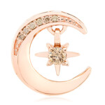 SI1 Argyle-Rose de France-Brillant-Goldanhänger (Annette)